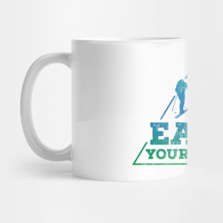 Earn Your Turns (blue) Mug